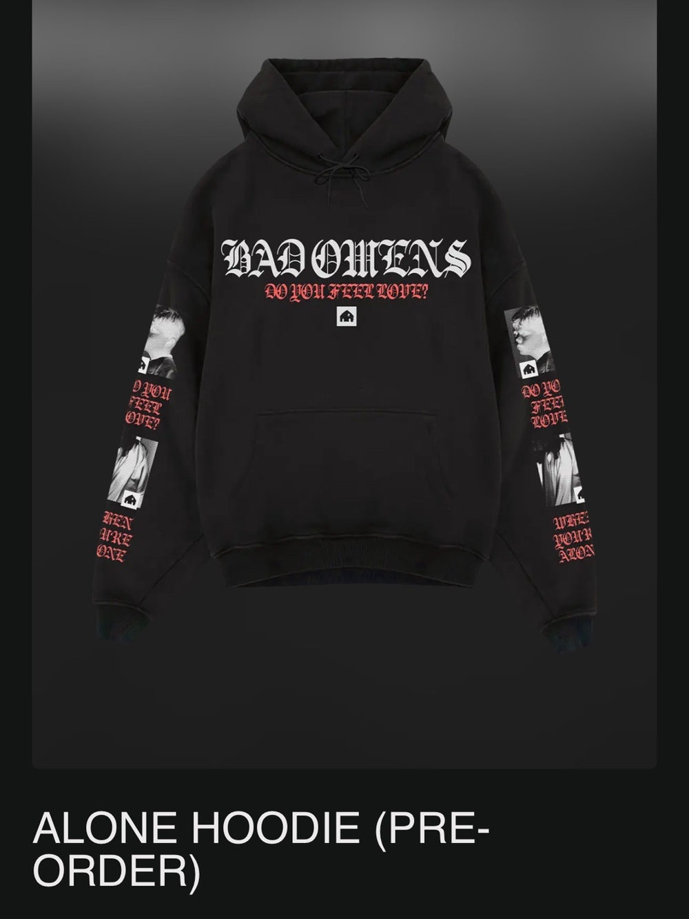 Bad Omens 2026 tour hoodie